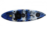 Single Seater Fishing Kayak - Blue/Black/White